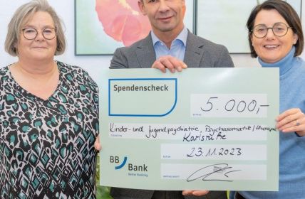 BBBank unterstützt Klinik mit großzügiger Spende von 5.000 (Foto: Städtisches Klinikum Karlsruhe GmbH)