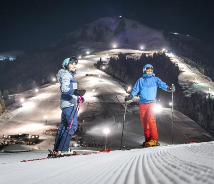 Nachtskifahren in der SkiWelt Söll. Österreichs größtes (Foto: SkiWelt Söll. Dietmar Denger)