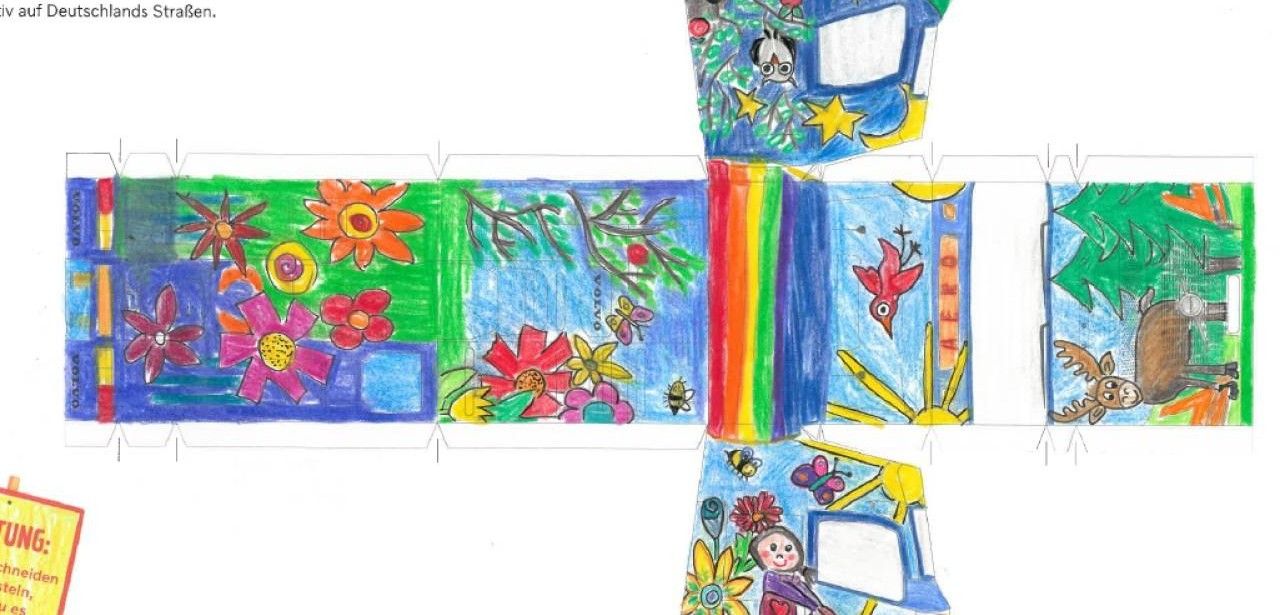 Siebenjährige Anja gewinnt bundesweiten Malwettbewerb bei Volvo Trucks (Foto: Volvo Group Trucks Central Europe GmbH)