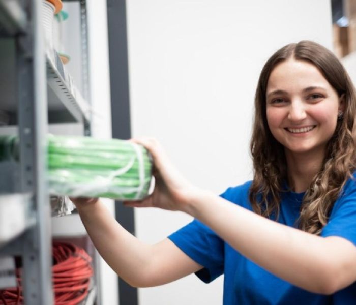 Carolina Maier. Elektro Breitling GmbH (Foto: Handwerkskammer Region Stuttgart)