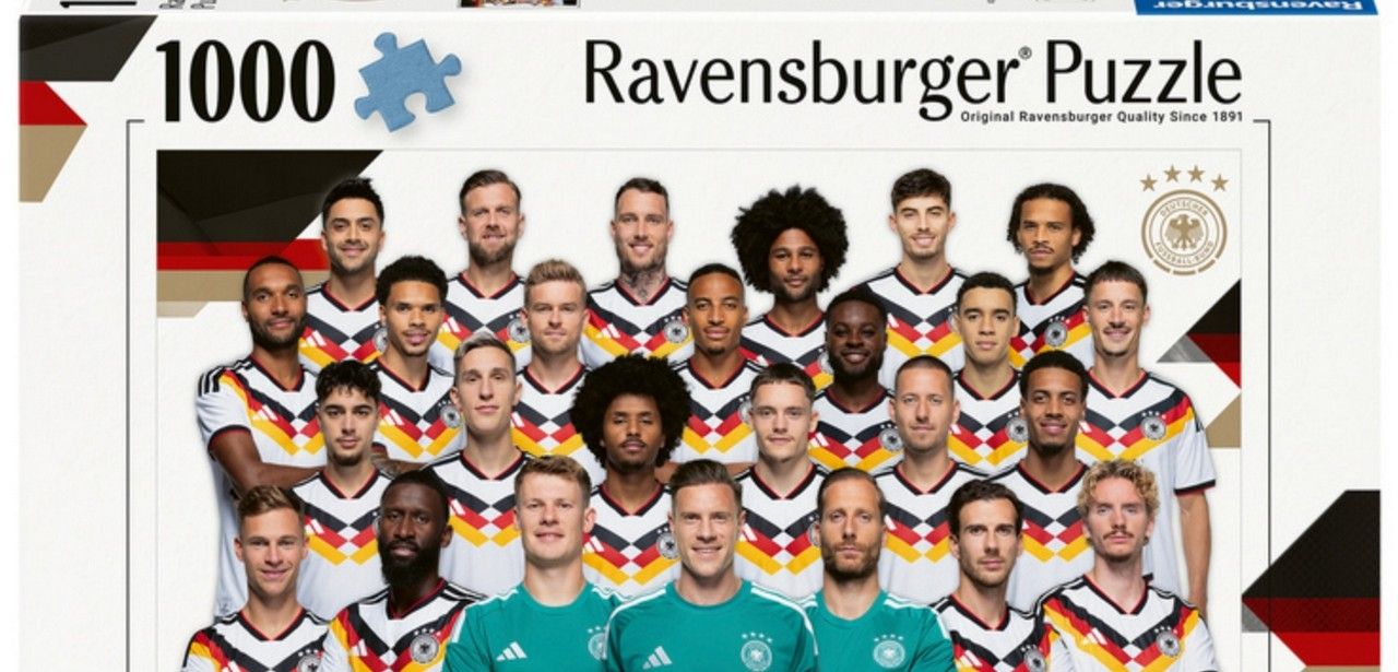 DFB-Fanartikel zur WM 2026 verbinden Spielspaß, Wissen und (Foto: Ravensburger Verlag GmbH)